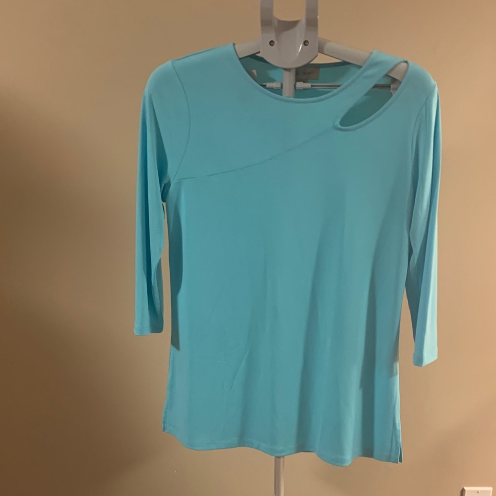 Charlie Paige Aqua Cut-Out Women's Top
Small/ medium